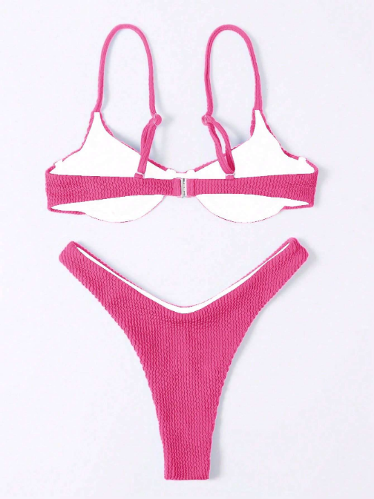 Swim Vcay Solid Underwire Bikini Swimsuit