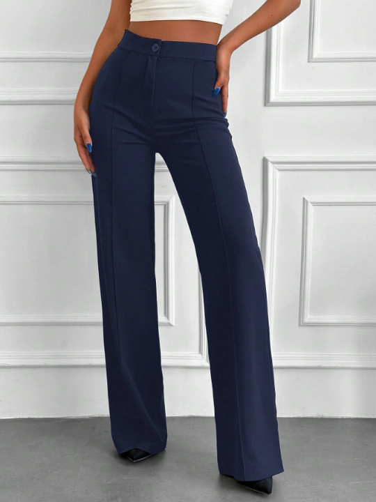 High Waist Straight Leg Pants