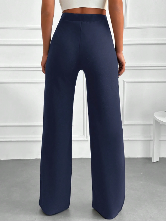 High Waist Straight Leg Pants