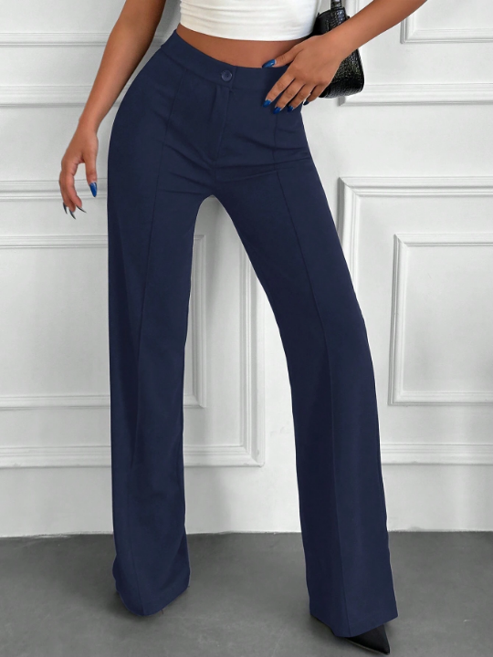 High Waist Straight Leg Pants