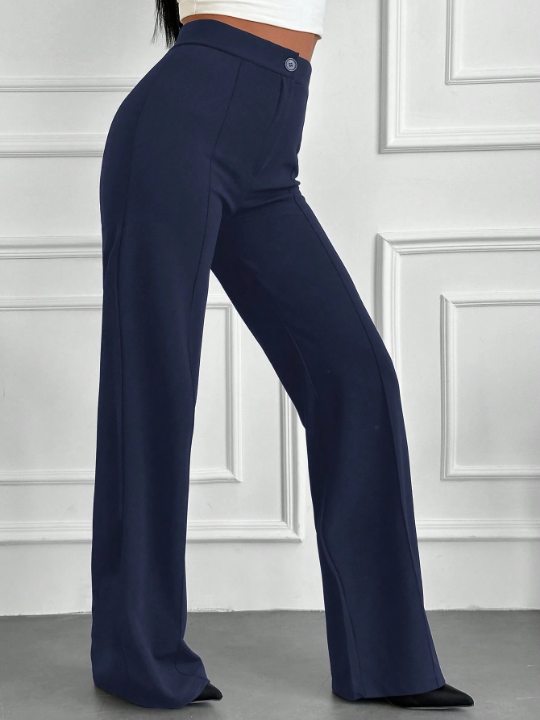 High Waist Straight Leg Pants