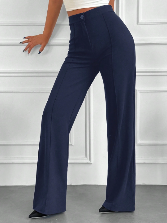 High Waist Straight Leg Pants