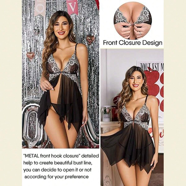 Transparent Mesh Sexy Cami Dress