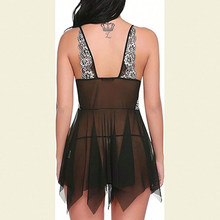 Transparent Mesh Sexy Cami Dress