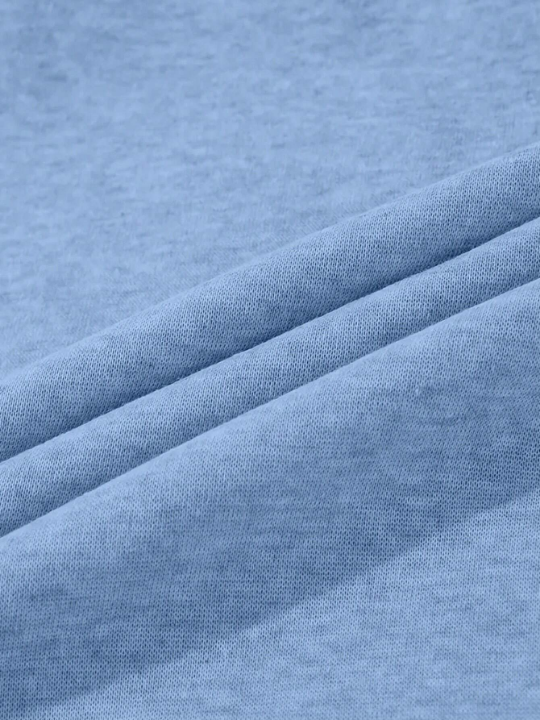 Manfinity Homme Men Star & Letter Graphic Kangaroo Pocket Thermal Hoodie