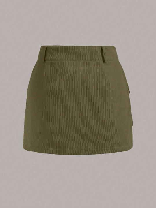 EZwear Flap Pocket Cargo Skirt