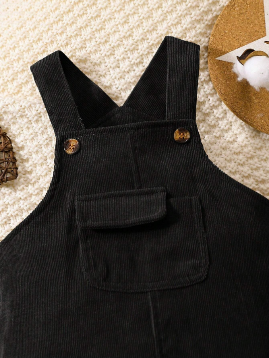 Baby Boy Flap Pocket Overalls