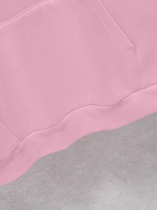 Men Kangaroo Pocket Drawstring Thermal Lined Hoodie