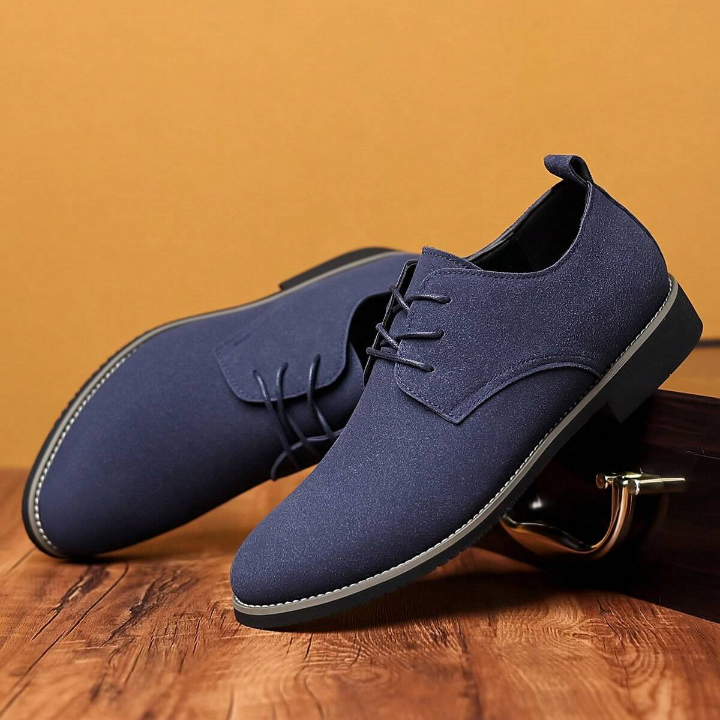 Men's Nubuck Leather Casual Sneakers Multi-Color Men's Leather Shoes Suede Fashion Trend Large Size Men's Shoes