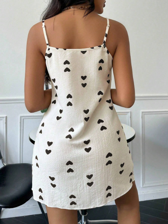 Heart Print Cami Nightdress