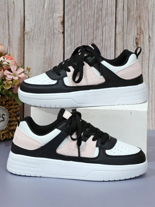 Colorblock Casual Student Skate Shoes Sneakers