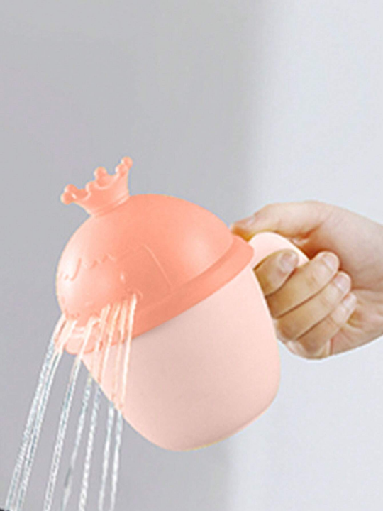 Crown Design Shampoo Rinse Cup And Shower Head, Kids' Bath Toy Water Playing Cup, Baby Hair Washing Cup For Infant Toddler, Small Cup For Playing In Water