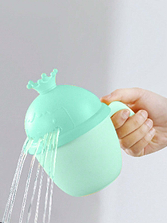 Crown Design Hairwash Cup & Shower Sprayer, Bath Time Toys For Toddlers And Infants, Small Cup For Kids' Water Play