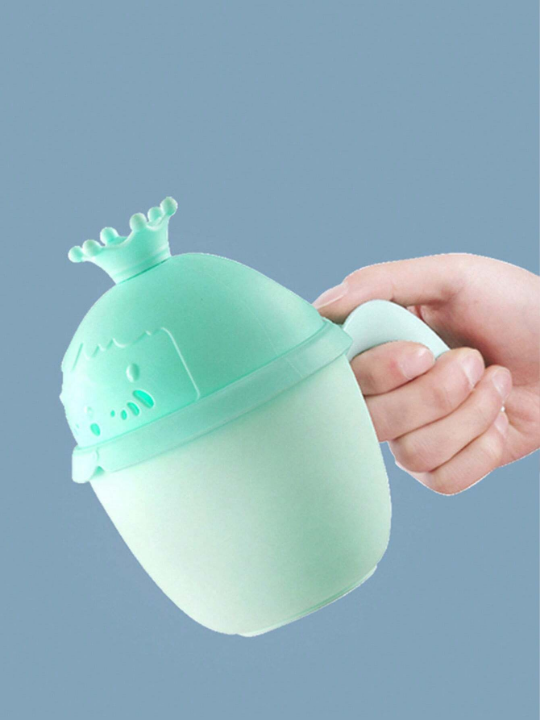 Crown Design Hairwash Cup & Shower Sprayer, Bath Time Toys For Toddlers And Infants, Small Cup For Kids' Water Play