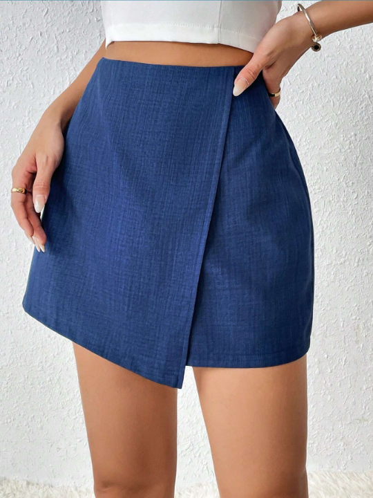 Priv High Waist Wrap Front Skort