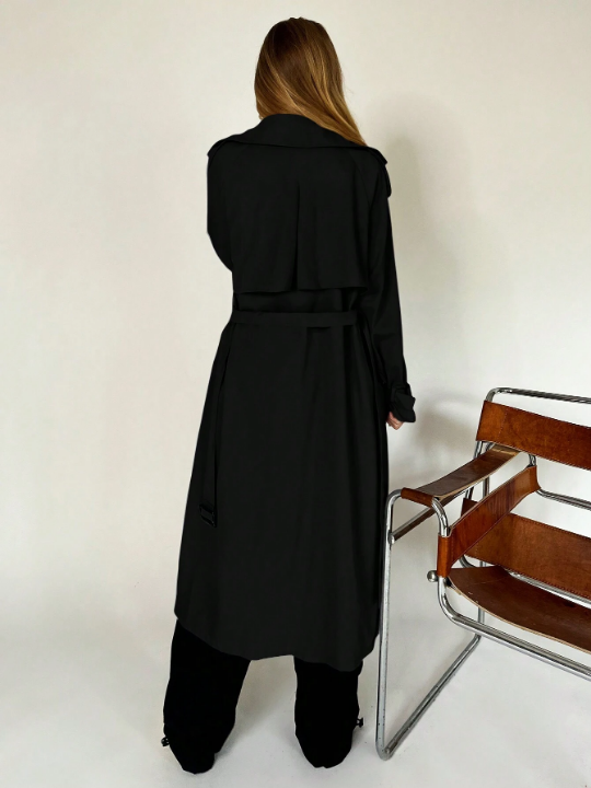 EZwear Double Breasted Belted Trench Coat