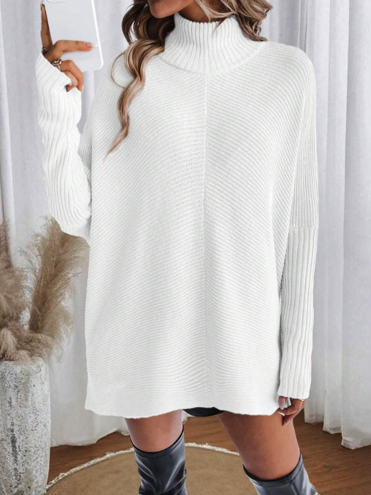 Essnce Turtleneck Batwing Sleeve Sweater