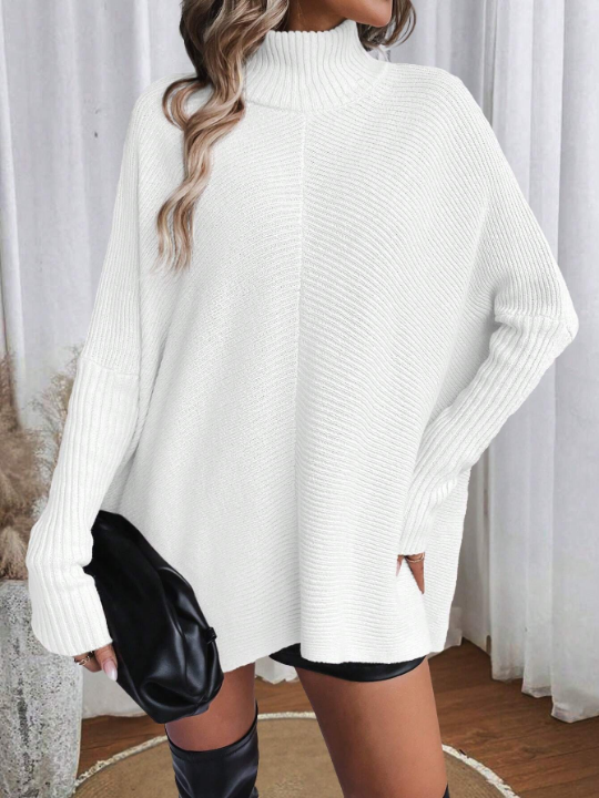 Essnce Turtleneck Batwing Sleeve Sweater