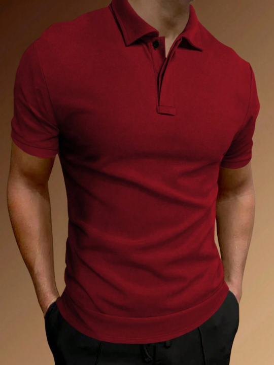 Manfinity Basics Men Solid Polo Shirt