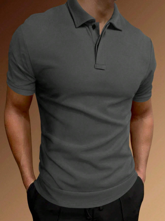 Manfinity Basics Men Solid Polo Shirt