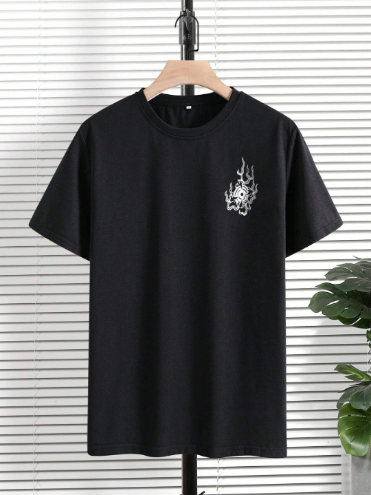 Manfinity EMRG Men Dragon Graphic Drop Shoulder Tee