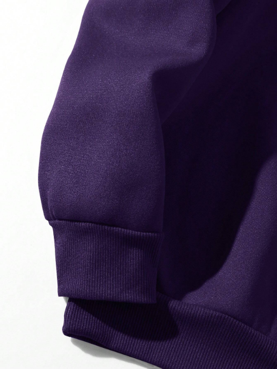 Men Solid Thermal Lined Sweatshirt