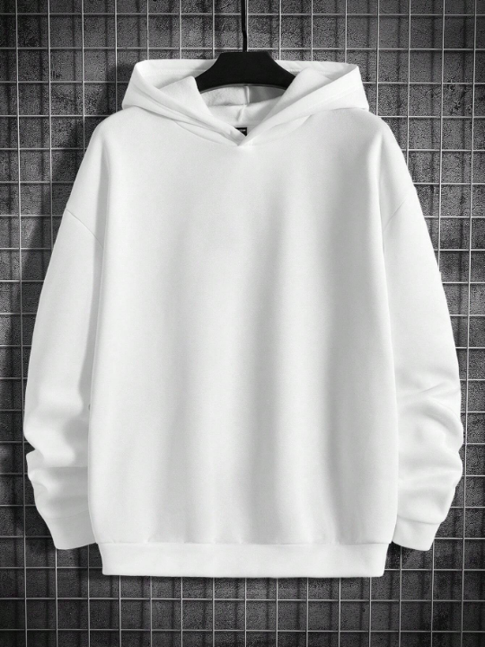 Manfinity LEGND Men's Drop Shoulder Ultra-Loose Hoodie With Playing Card And Skull Print