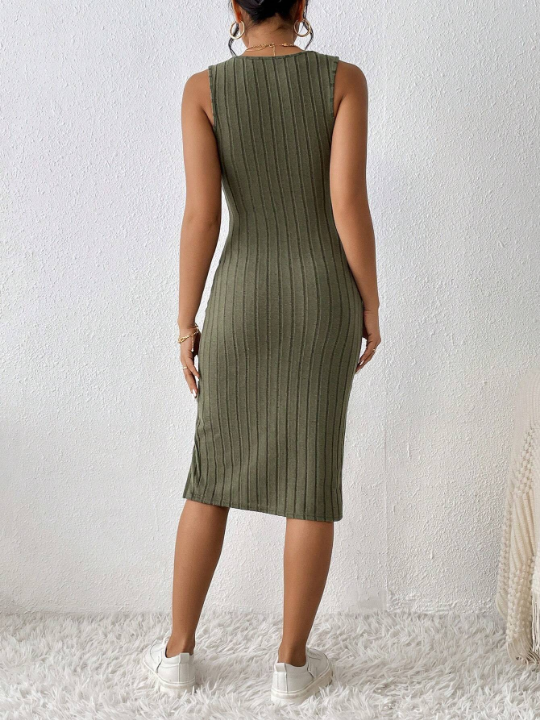 PETITE Split Thigh Tank Summer Women  Dress