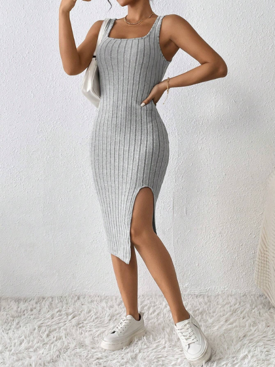 PETITE Split Thigh Tank Summer Women Dress