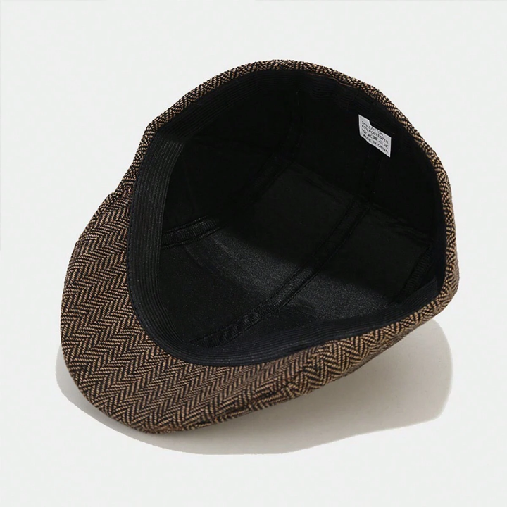 British Style Octagonal Cap, Painter Hat, Newsboy Cap For Men In Spring And Autumn