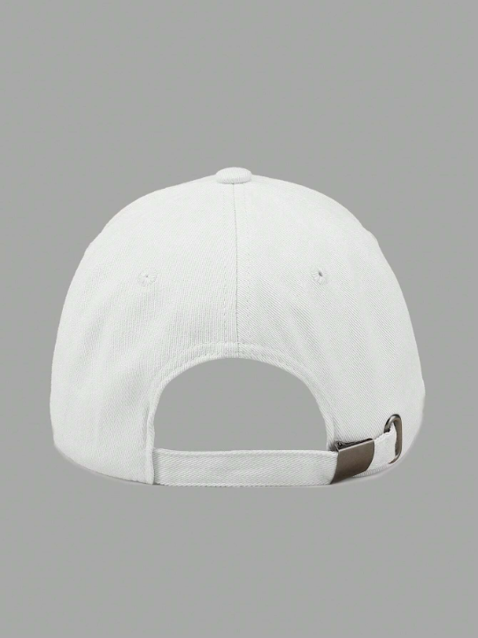 1pc Men's Adjustable Casual Baseball Cap With Minimalist Letter Print, Suitable For Daily Wear