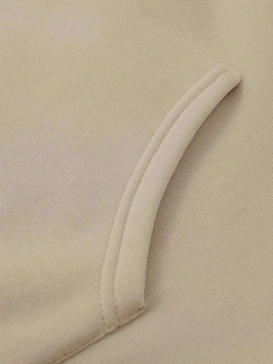 Manfinity EMRG Loose-Fit Men's Slogan & Hand Graphic Drop Shoulder Hoodie With Drawstring