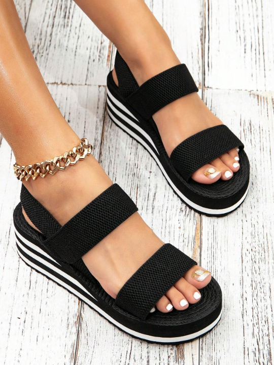 Women's Color Block Platform Sandals