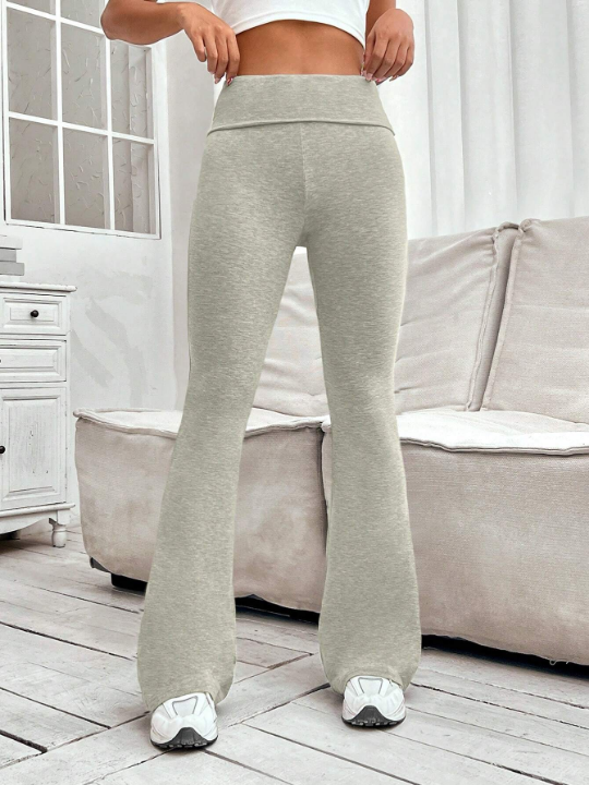 EZwear Solid Flare Leg Pants