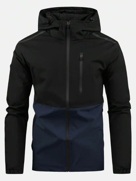 Sport Corelite Men Two Tone Zip Up Hooded Sports Jacket