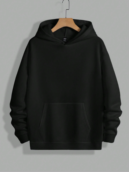 Manfinity Hypemode Men Mountain & Slogan Graphic Hoodie