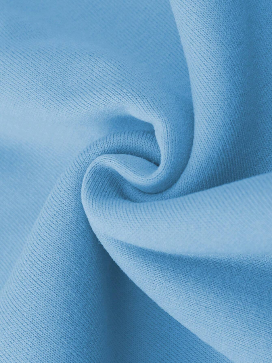 Manfinity Homme Loose Fit Men's Slogan Graphic Kangaroo Pocket Drawstring Hoodie