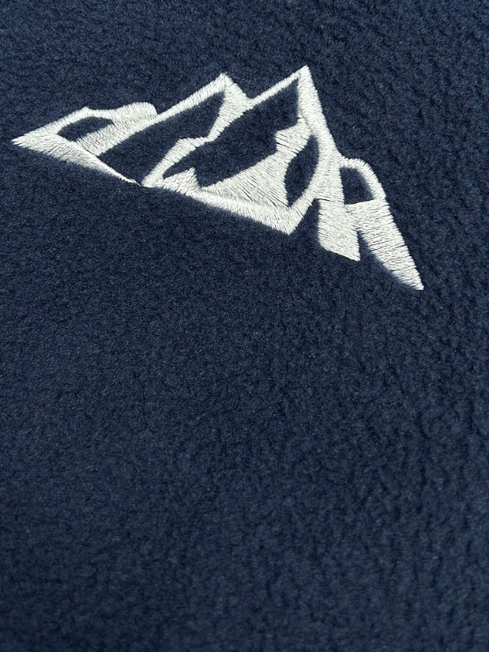 Manfinity Homme Men Mountain Embroidery Half Zip Fleece Sweatshirt Without Tee