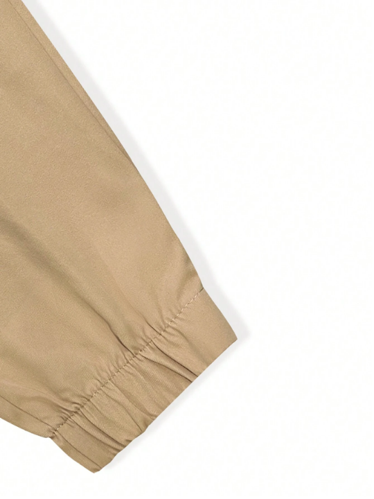 Manfinity Basics Men Drawstring Waist Slant Pocket Pants