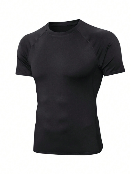 Sports Compression Short Sleeve Men's T-Shirt Gym Clothes Men Basic T Shirt