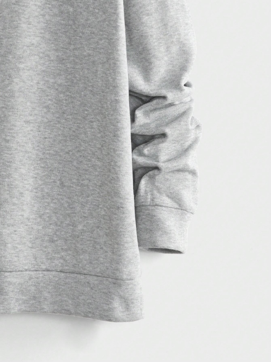 Manfinity Unisex Men Letter Graphic Sweatshirt