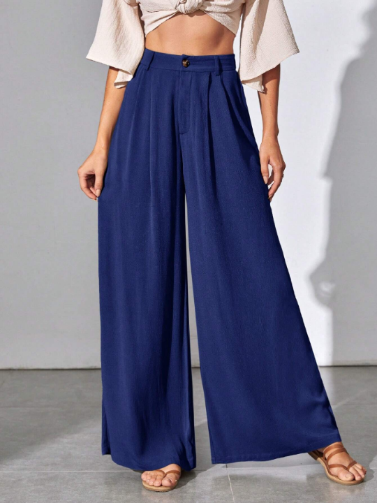 Tall Solid Wide Leg Pants