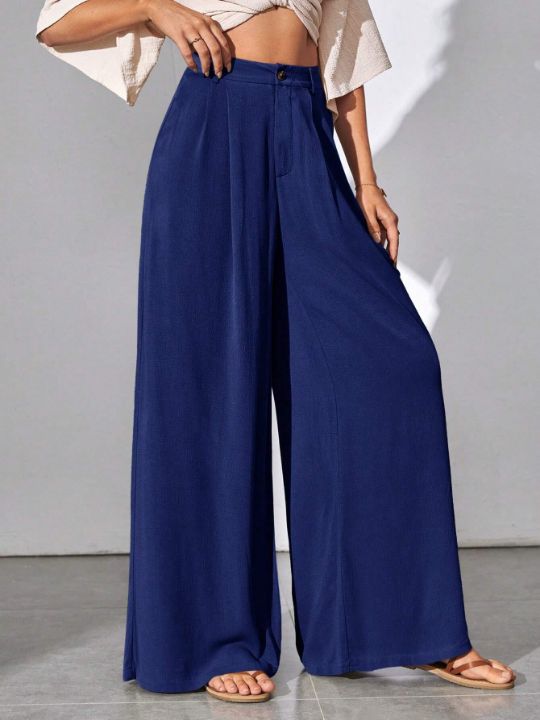 Tall Solid Wide Leg Pants