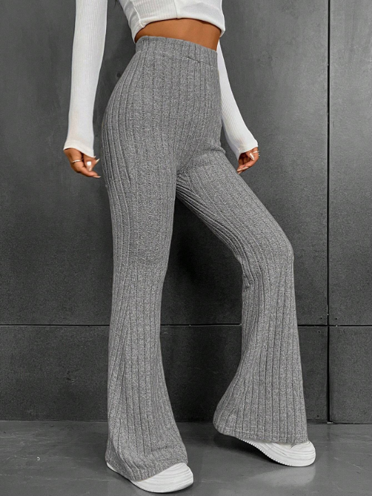 EZwear High Waist Flare Leg Pants