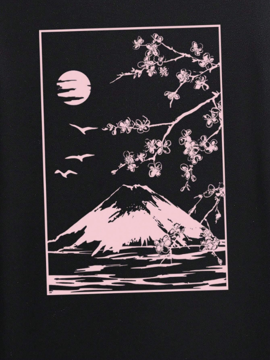 Manfinity Hypemode Men Mountain Print Tee