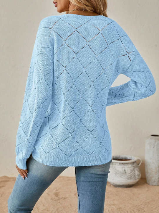 Clasi Pointelle Knit Pointelle Knit Sweater