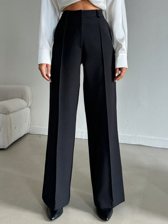 High Waist Straight Leg Pants