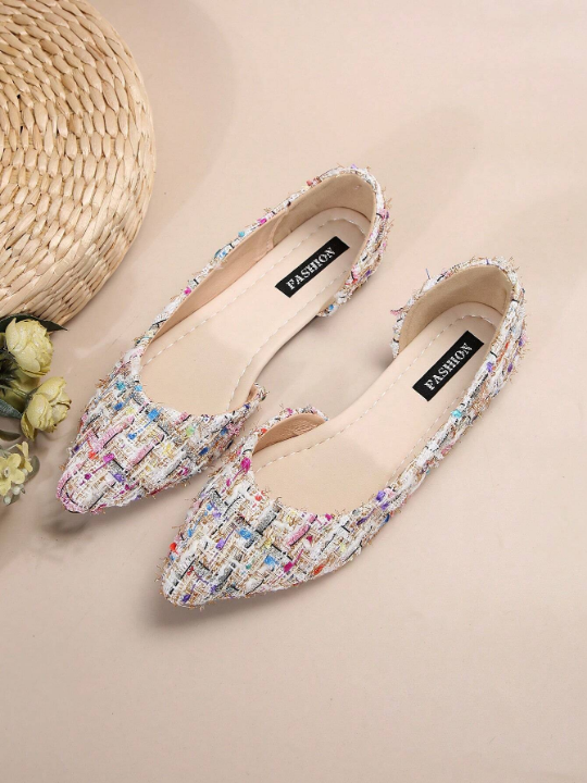 Ladies' Fashionable Hollow Out Flat Shoes, Comfortable & Non-slip