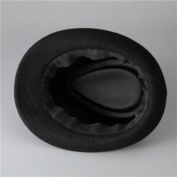 A black Brit jazz hat for men