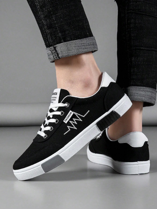Men's Canvas Shoes, Casual And Versatile Trendy Sports Shoes For Spring, Summer And Autumn
